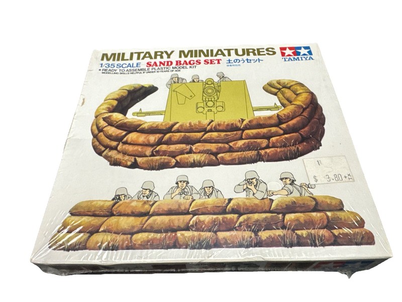 Vintage WW2 Model Kit 1973 Tamiya Military Miniatures SAND BAGS Scale New Sealed