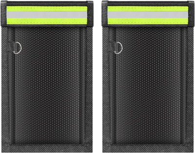 2 Pack Faraday Bags for Phones & Car Keys, Cell Phone Signal Blocking Pouch