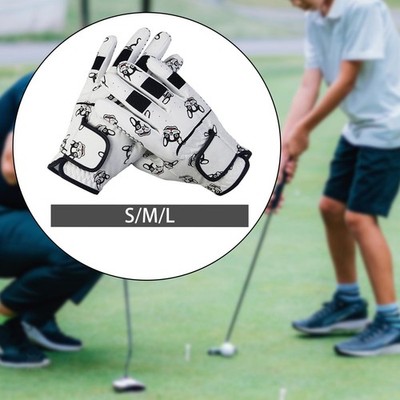 2x Golfhandschuh für Kinder Zubehör Multifunktional Anti Rutsch Griff Atmungsaktiv Schnell
