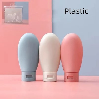 Travel Bottle Set Refillable Squeezable Leakproof Silicone Container 3 pcs/60 ML