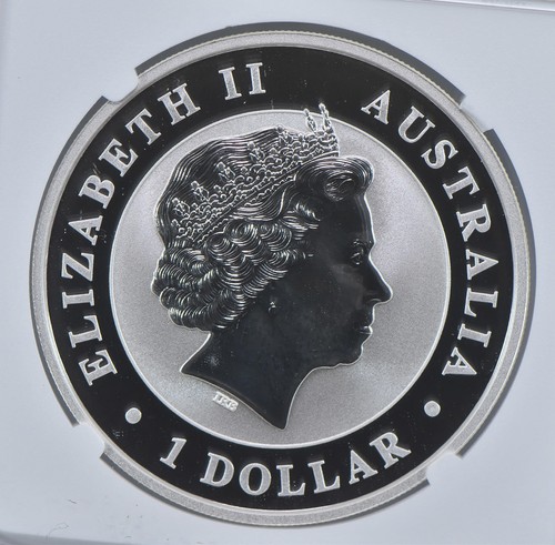 2014 P Australia 1 Dollar Silver Kookaburra MS70 NGC Brown Label *9074 - Picture 4 of 5