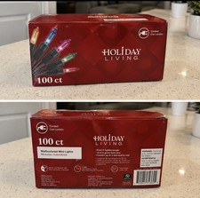 100 Count Multi-color Mini Christmas Lights 22.9 Ft Open Box Never Used 100 Count Multi-color Mini Christmas Lights 22.9 Ft Open Box Never Used