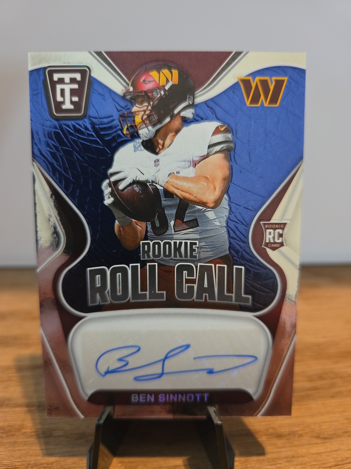 2024 Totally Certified Rookie Roll Call Auto Ben Sinnott /50 RC Commanders