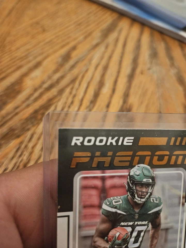 2022 Panini Donruss - Rookie Phenom Jerseys Breece Hall #RPJ-13 (MEM, RC) - Image 4 of 4