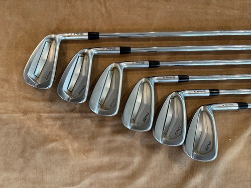Ping I210 RH 5- PW Iron Set Red Dot Dynamic Gold 120 S300 Shafts - Picture 4 of 6