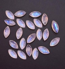 Piedra lunar arco iris marquesa corte facetado 6x12 mm a 8x16 mm piedra preciosa natural suelta