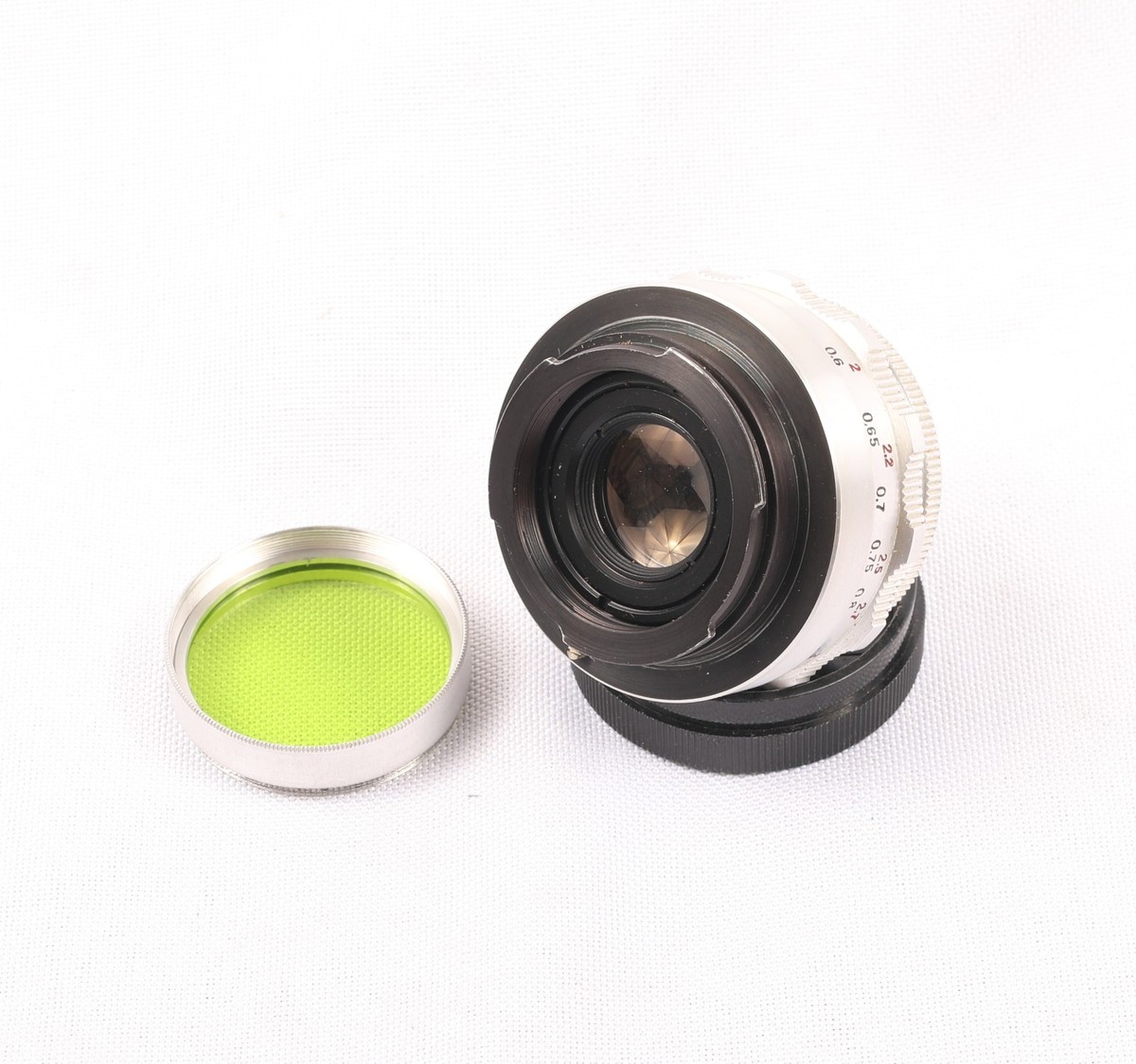 【C7183】Exakta + CarlZeiss Jena Tessar Carl Zeiss Jena Tessar 50mm F2,8 RED T Exakta Vintage Lens - 2.8