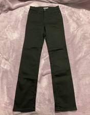 Levi  s 724 High Rise Straight Leg Classic Black Women's Jeans Pants Size 27