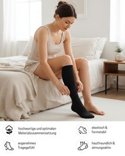 1 | 2 | 4 Paar Stützstrümpfe Reisestrümpfe Kompressionsstrümpfe Herren Damen