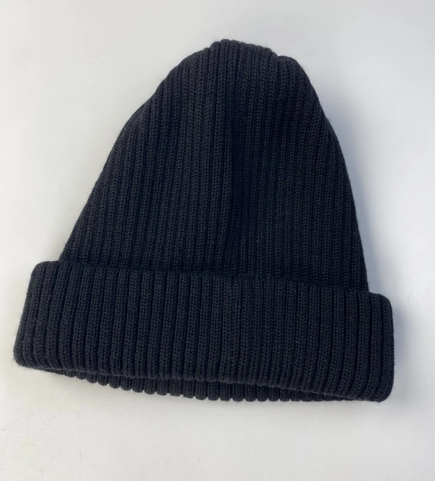 Paul & Shark Yachting Unisex 100% Lana Gorro Negro Tejido Acanalado Hecho en Italia Foto 2 de 4