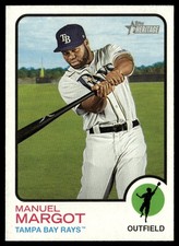 2022 Topps Heritage Manuel Margot Tampa Bay Rays #350