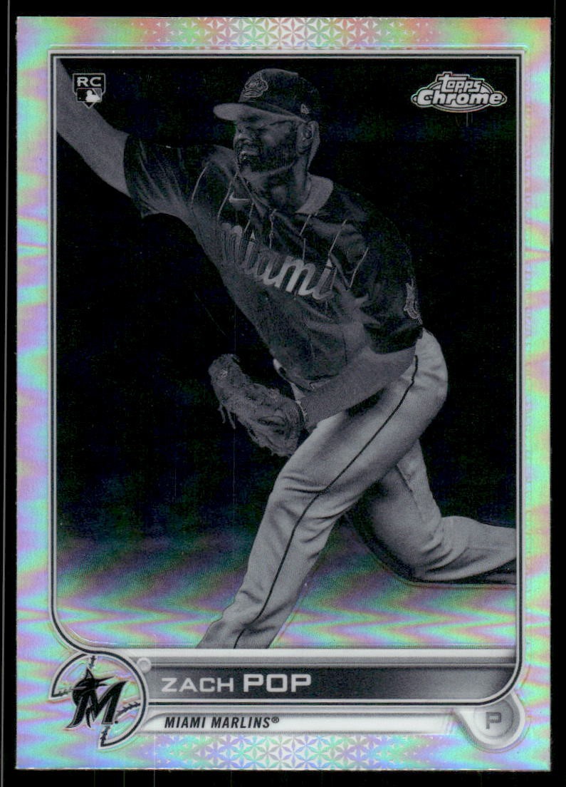 2022 Topps Chrome Negative Refractors #41 Zach Pop - BB