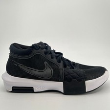 Nike LeBron Witness 8 TB Mens Size 8.5 Black White Basketball Shoes Sneakers