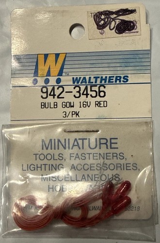 WALTHERS 942-3456 Bombilla 60W 16V ROJA 3/Pack | Zustand: New