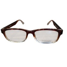 Parade 1114 Brown Clear Eyeglasses Frames 55-18-145 Full Rim NWOT
