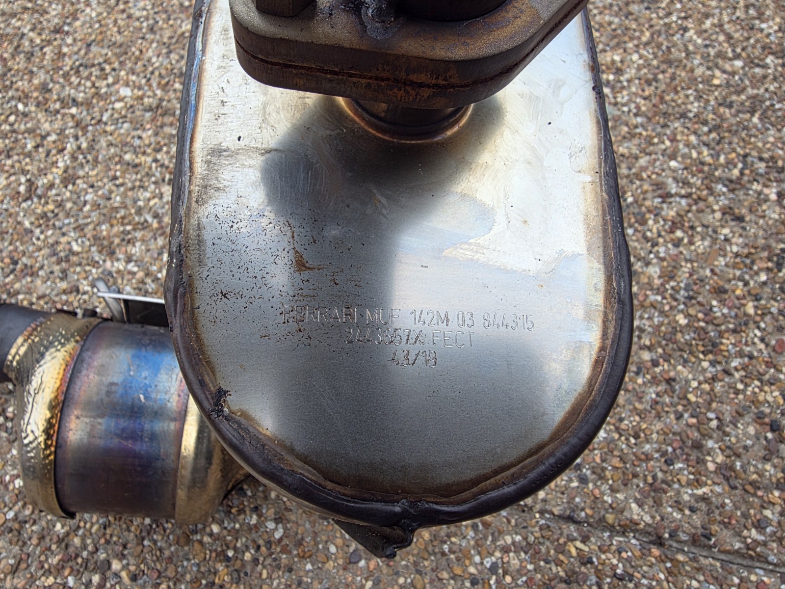 FERRARI 488 PISTA OEM EXHAUST CENTER SILENCER & (LEFT & RIGHT) GPF SYSTEM