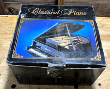 Wonderland Black Grand Piano Music Box with Classical Music No Ballerina