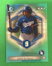 2026 Bowman Chrome Josue De Paula Top 100 Insert Aqua #/125 Dodgers #1 Prospect