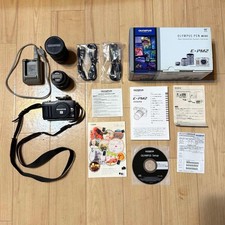 OLYMPUS PEN Mini E-PM2 Double Zoom Kit Black Original Box