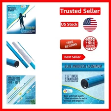 Professional-Grade 12-Foot Telescopic Aluminum Pool Pole for Effortless Cleaning
