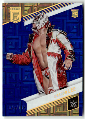 Panini Donruss Elite WWE 2023 No. 15 Dragon Lee Rookie Blue Mojo 78/149