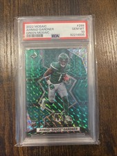 2022 Mosaic Ahmad “Sauce” Gardner Green Mosaic PSA 10 (RC) #289