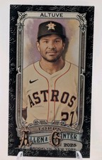2025 Topps Allen & Ginter #152 Jose Altuve Mini Black Border