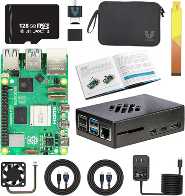 Raspberry Pi 5 Passive & Active Cooling Max Starter Kit (1GB RAM)