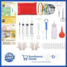Whelping Supplies Kit for Newborn Pets - Includes Bottles, Scissors, Collars