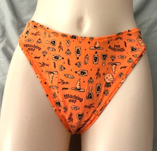 Victoria s Secret Halloween Thong Panty Half Baked Witchy Large EF345