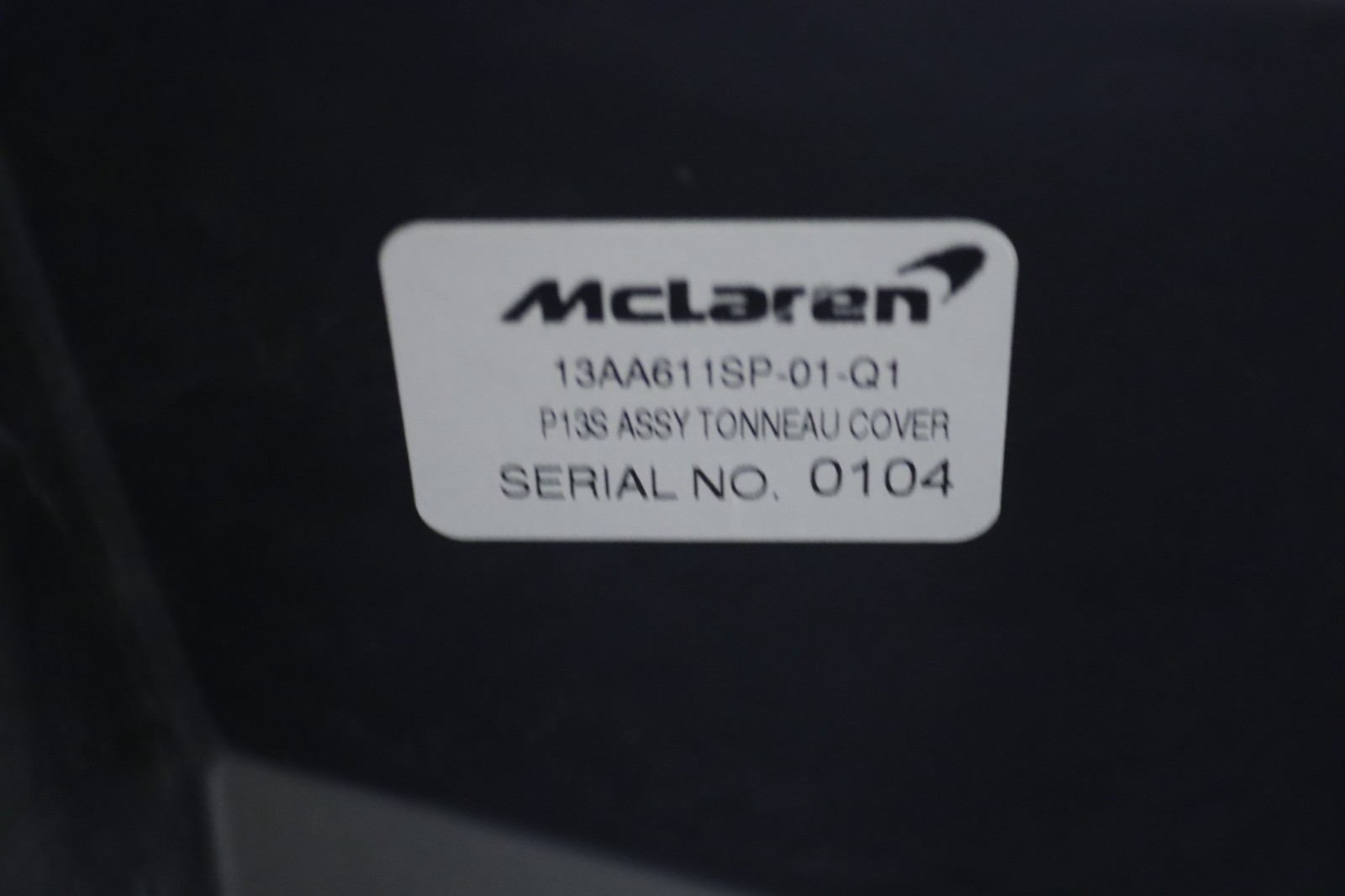 *Damaged* McLaren 570S Spider Rear Storage Tonneau Cover Panel 2018 - 2021 OEM
