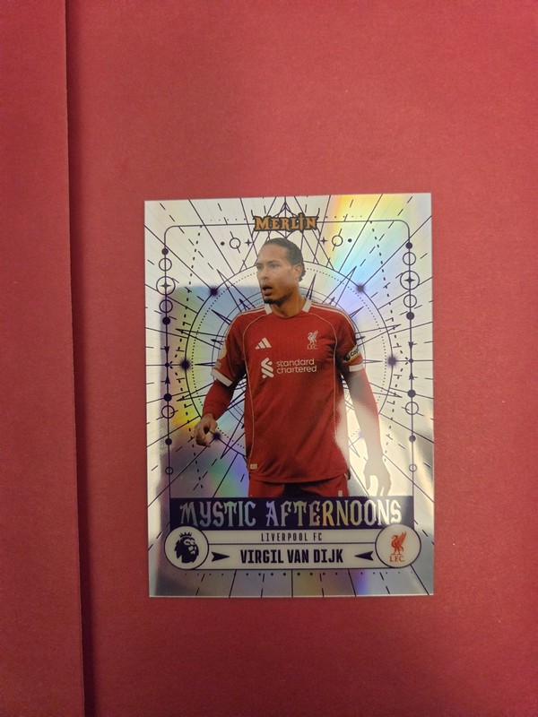 VIRGIL VAN DIJK 2026-27 MERLIN CHROME MYSTIC AFTERNOONS #MA-19 LIVERPOOL FC Q275