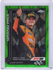 2025 Topps Chrome F1 Lando Norris #121 Green RayWave Refractor 82/99