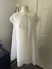 Vintage Gossard Artemis Ivory Sheer Chiffon babydoll nightgown robe Lace small