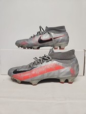 Size 8 - Nike Mercurial Superfly 7 Elite FG Metallic Gray Crimson AT5382-906 