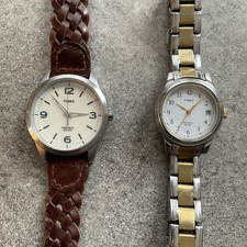 Pair Of Vintage Womens Watches Timex Both Run Great B-X