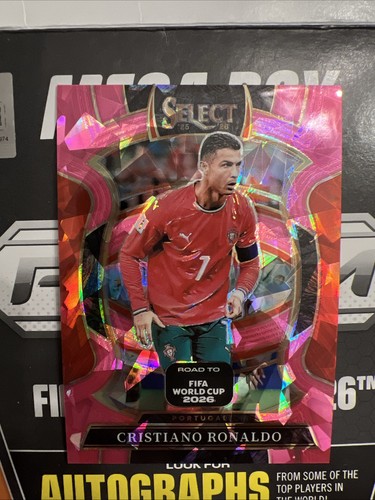 Cristiano Ronaldo 2025-26 Panini Select Road to FIFA World Cup 2026 "Pink Ice"