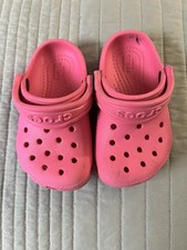 Crocs Pink Clogs Slip On Sandals Kids Toddlers Size 6 - C6
