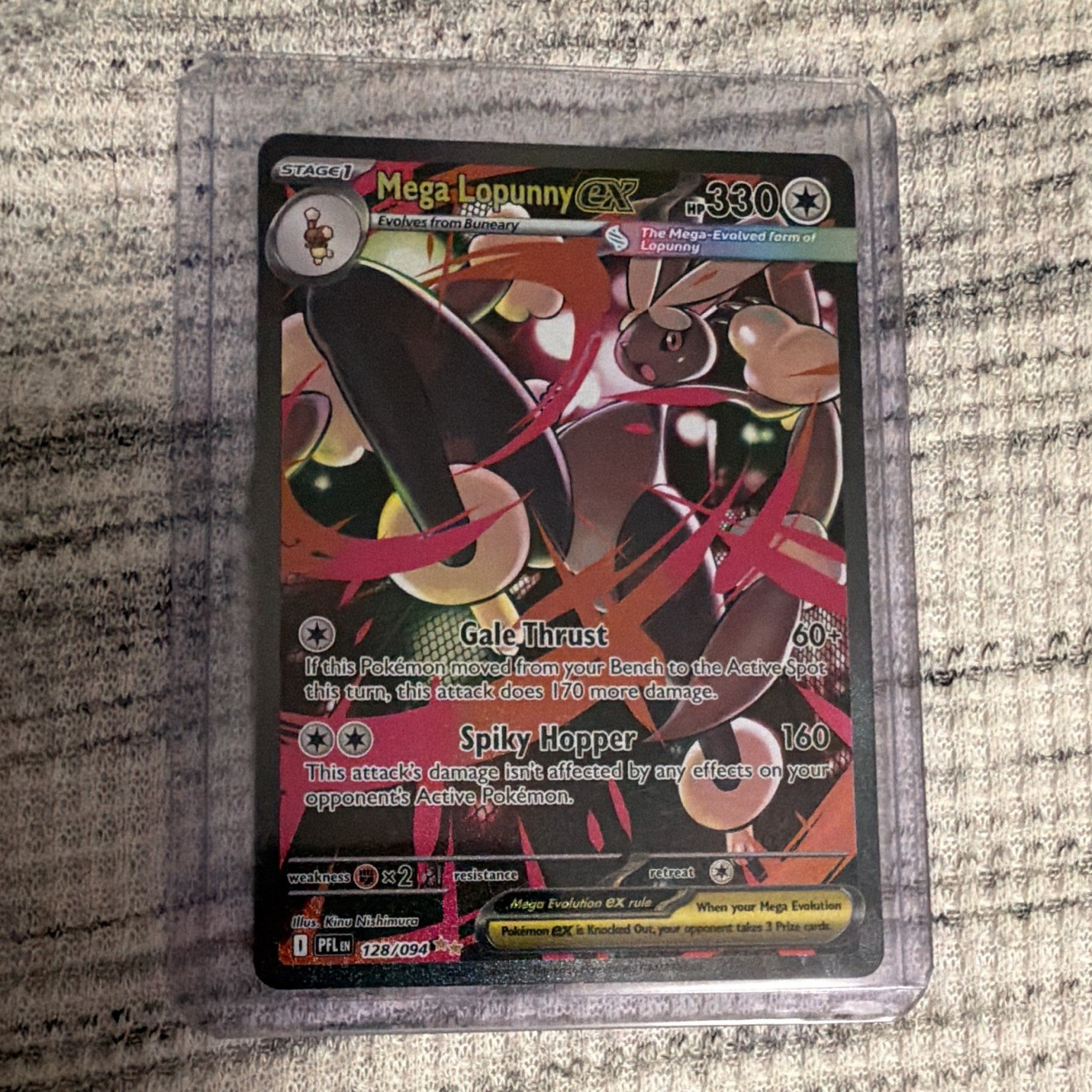 Pokemon Mega Lopunny ex 128/094 Phantasmal Flames Full Art Holo SIR