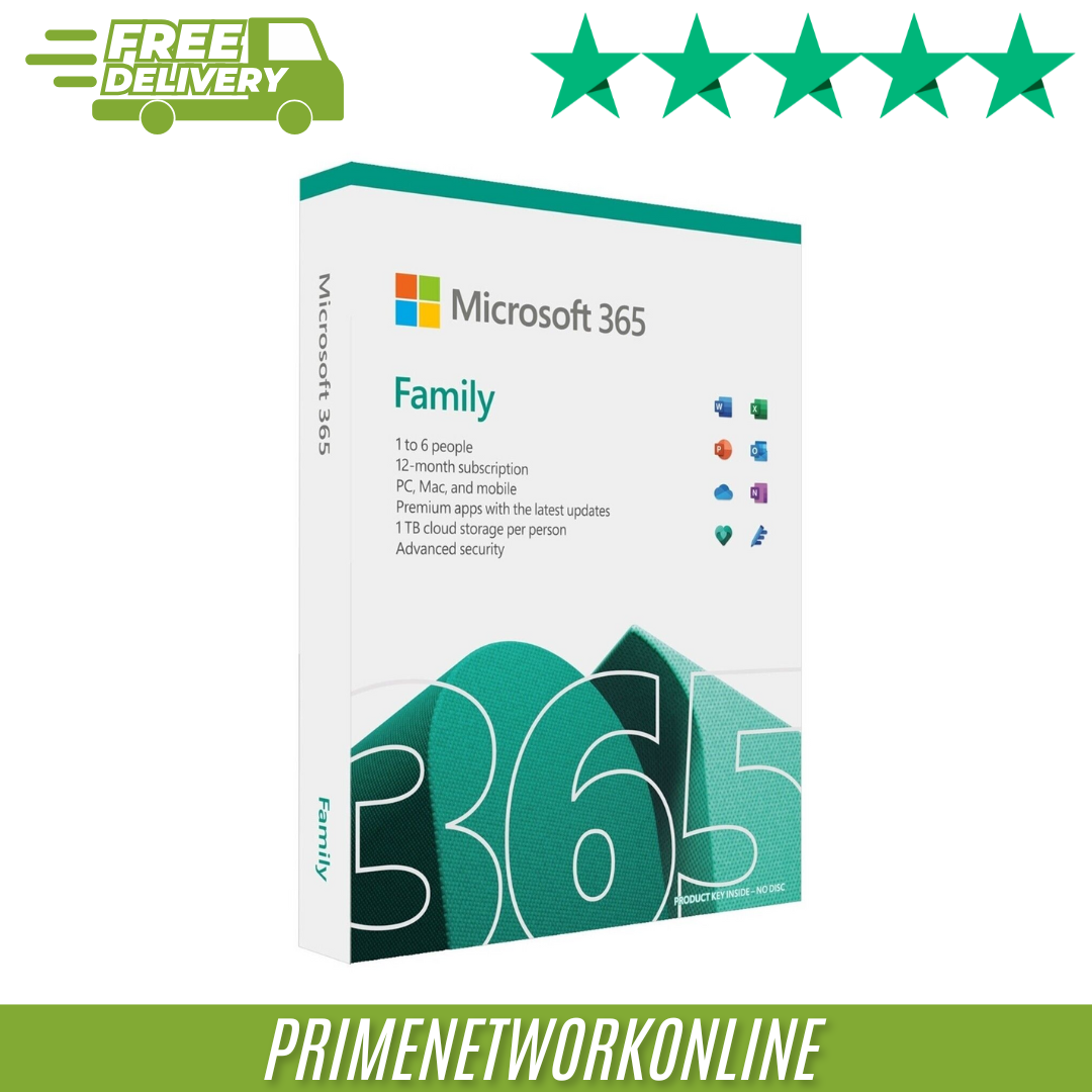 Microsoft 365 Family – 1 Year Subscription 6 Users 100% ORIGINAL ⭐⭐⭐⭐⭐