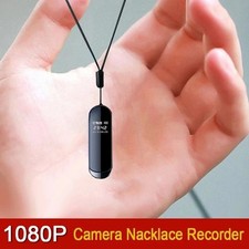 1080P Mini Action Camera Necklace Wide Angle DV Audio Video Recorder 4-128GB