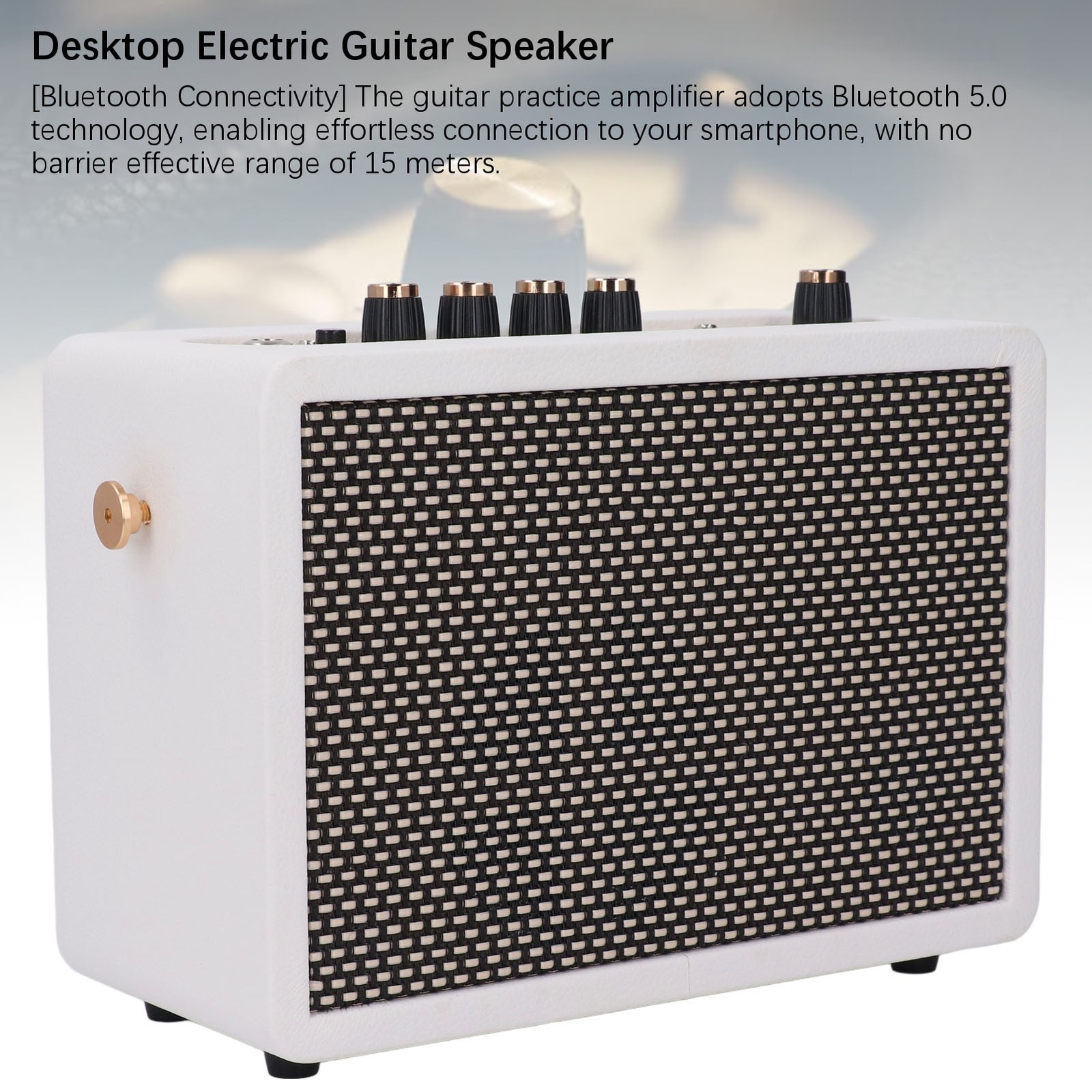 Small Guitar Amplifier 10W Clean Distortion Overload Reverb Effects Desktop