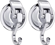 Heavy Duty Vacuum Suction Cup Hooks (2Pack) Specialized for Kitchen&Bathroom&...