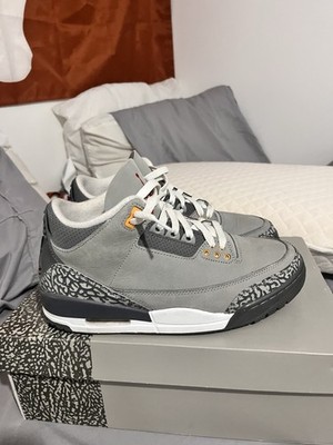 Jordan Air Jordan 3 Retro Cool Gray Low Top Sneakers Leather