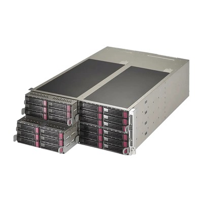 Supermicro SYS-F628R3-RTB+ 32LFF: 4x X10DRFR, Intel Xeon E5-2620 v4, 128GB RAM