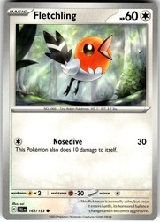 Fletchling 163/193 Paldea Evolved Common