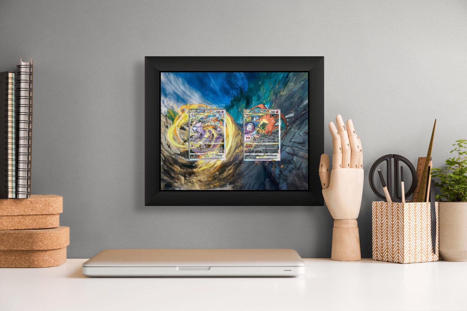 Charizard & Mewtwo VSTAR Universe Display Frame – Pokemon Card Gift | 8x10