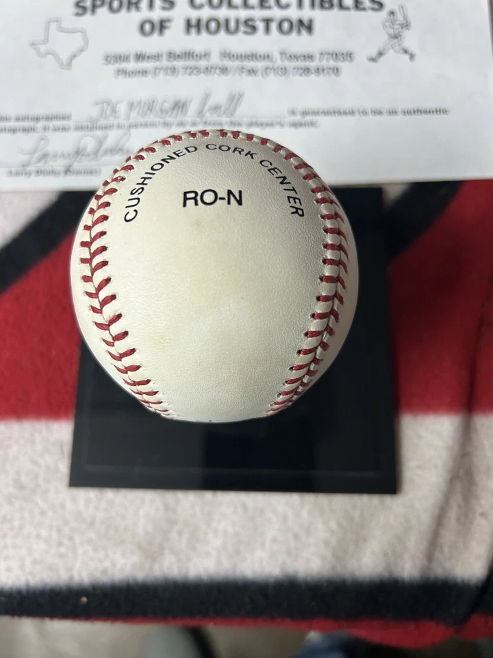 JOE MORGAN FIRMADO AUTO OFICIAL LIGA NACIONAL BÉISBOL CINCINNATI ROJOS Foto 3 de 4