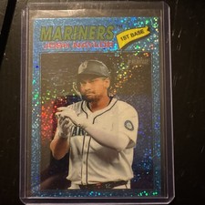 2026 Topps Heritage - Josh Naylor #129 Chrome Light Blue Sparkle Refractor