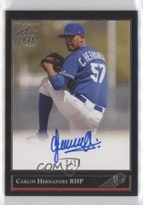 2018 Leaf Ultimate Draft Silver Spectrum 2/15 Carlos Hernandez #BG-CH1 Auto 09j5